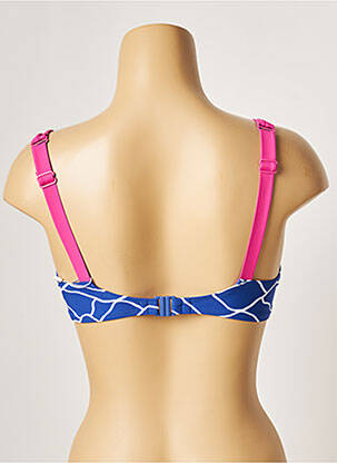 Sutien de costum de baie bretele elastice reglabile albastru BELCOR femeie