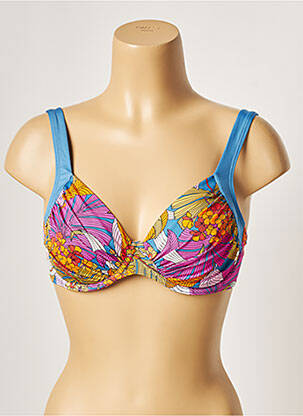 Sutien de costum de baie bretele elastice reglabile portocalie BELCOR femeie