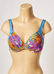 Sutien de costum de baie bretele elastice reglabile portocaliu BELCOR femme