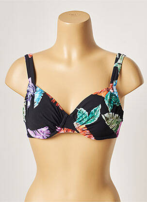 Sutien de costum de baie bretele elastice reglabile negru BELCOR femeie