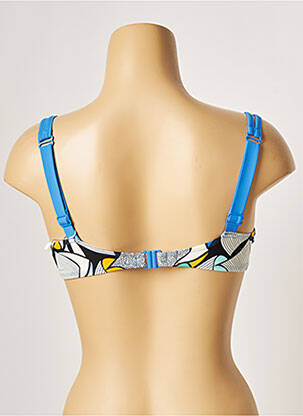 Sutien de costum de baie bretele elastice reglabile albastru BELCOR femeie