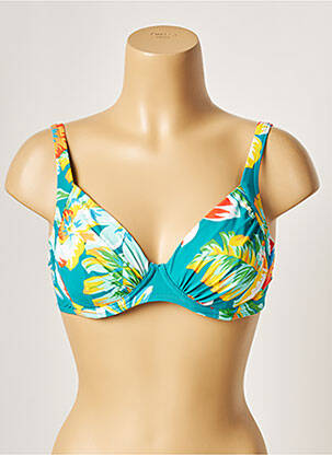 Sutien de costum de baie cu armatură albastru BELCOR femeie