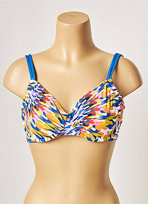 Sutien de costum de baie bretele elastice reglabile albastru BESTFORM femeie