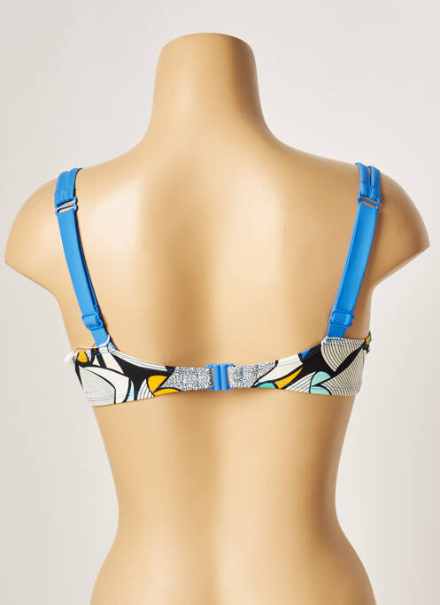 Sutien de costum de baie bretele elastice reglabile albastru BELCOR femme