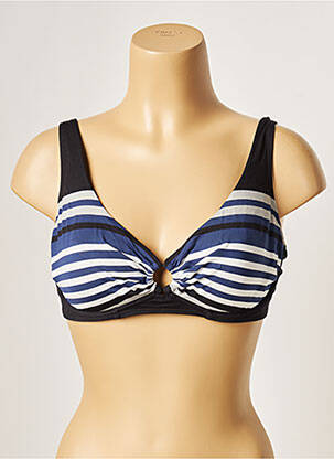 Sutien de costum de baie bretele elastice reglabile albastru LOU femeie