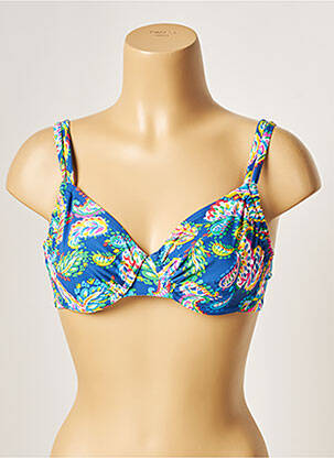 Sutien de costum de baie elasticitate albastru BELCOR femeie