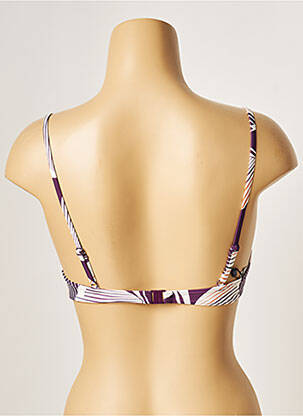 Sutien de costum de baie elasticitate sutien cupe întregi cu decolteu înalt violet LOU femeie