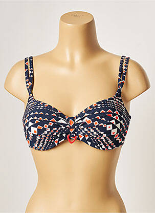 Sutien de costum de baie top sutien modelat top sutien modelat albastru BELCOR femeie