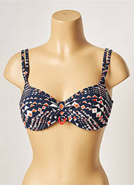 Sutien de costum de baie top sutien modelat top sutien modelat albastru BELCOR femme