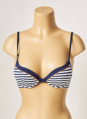 Sutien de costum de baie bretele elastice reglabile top sutien push-up albastru CHERRY BEACH femeie