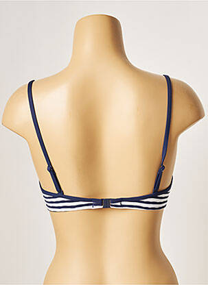 Sutien de costum de baie bretele elastice reglabile top sutien push-up albastru CHERRY BEACH femeie