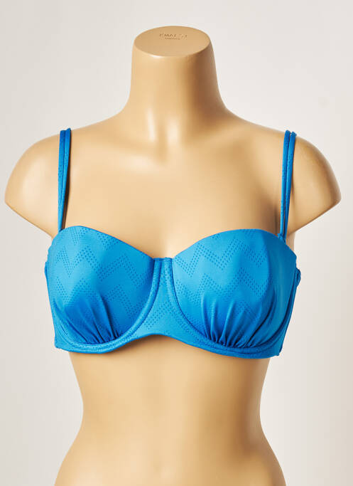 Sutien de costum de baie top bentiță top bentiță albastru BELCOR femme