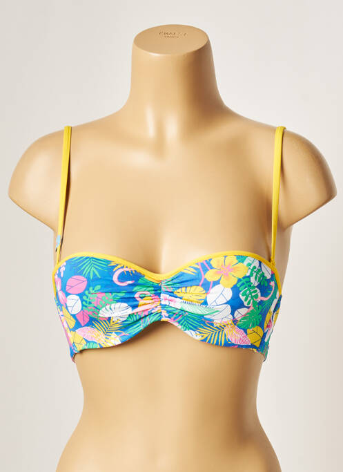 Sutien de costum de baie top bentiță top bentiță albastru CHERRY BEACH femme