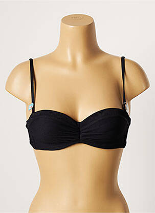 Sutien de costum de baie top bentiță top bentiță negru CHERRY BEACH femeie