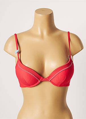 Sutien de costum de baie elasticitate top bentiță roz CHERRY BEACH femeie