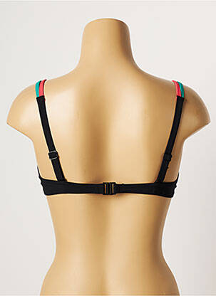 Sutien de costum de baie elasticitate sutien cupe întregi cu decolteu înalt negru BELCOR femeie