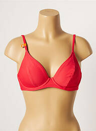 Sutien de costum de baie elasticitate top triunghiuri roz CHERRY BEACH femme