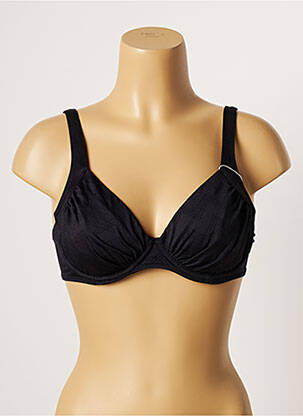 Sutien de costum de baie elasticitate sutien cupe întregi cu decolteu înalt negru BELCOR femeie