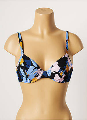 Sutien de costum de baie elasticitate albastru LOU femeie