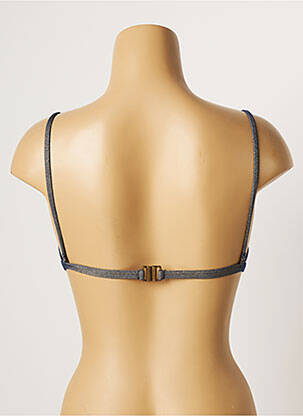 Sutien de costum de baie elasticitate top triunghiuri albastru LOU femeie