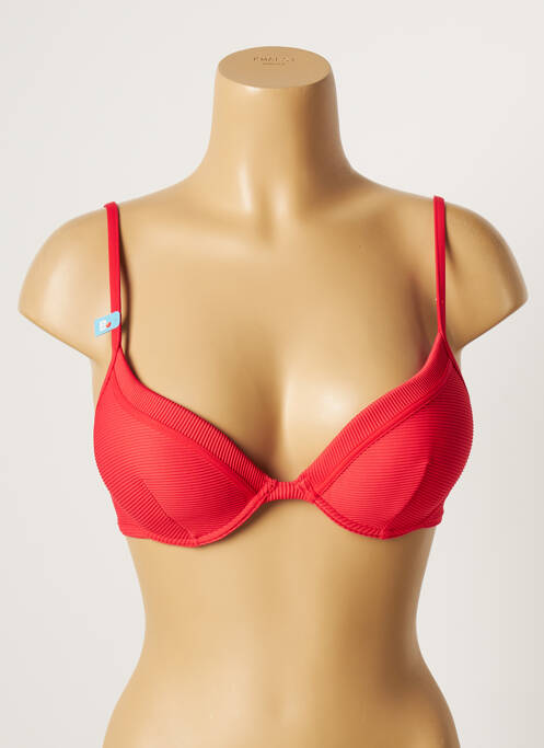 Sutien de costum de baie elasticitate top sutien push-up roșu CHERRY BEACH femme