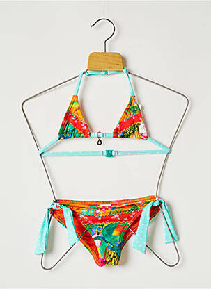 Costum de baie din două piese roșu BANANA MOON fată