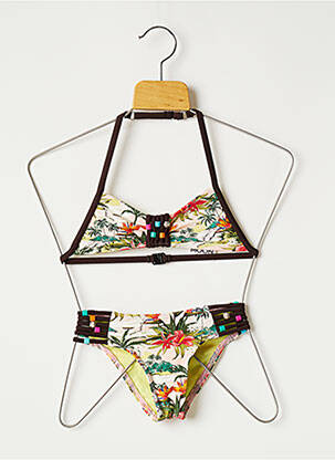 Costum de baie din două piese verde BANANA MOON fată