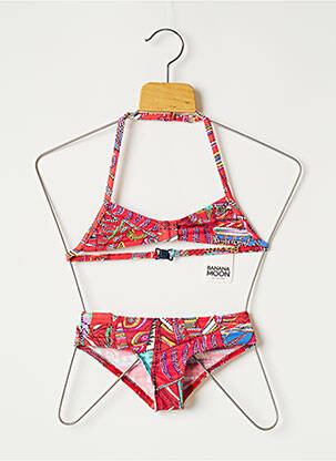 Costum de baie din două piese roșu BANANA MOON fată