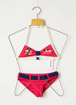 Costum de baie din două piese roz BANANA MOON fată