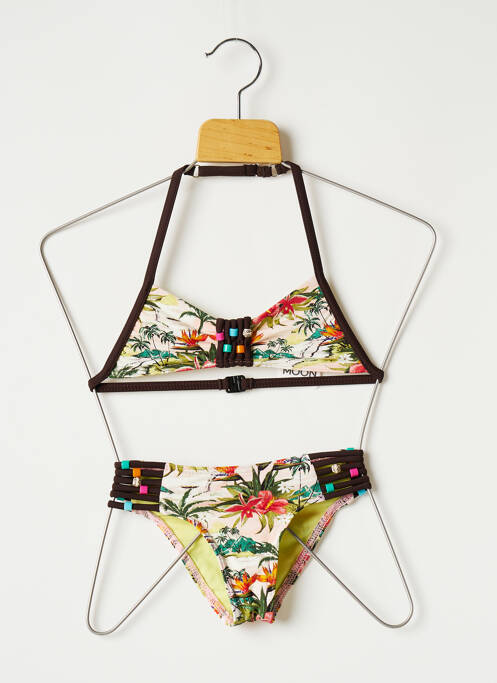 Costum de baie din două piese verde BANANA MOON fată