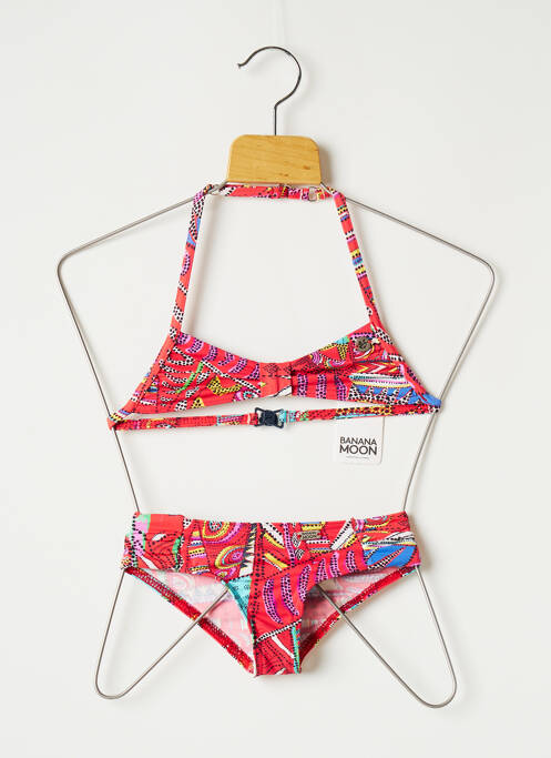 Costum de baie din două piese roșu BANANA MOON fată