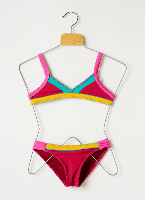 Costum de baie din două piese roz BANANA MOON fată