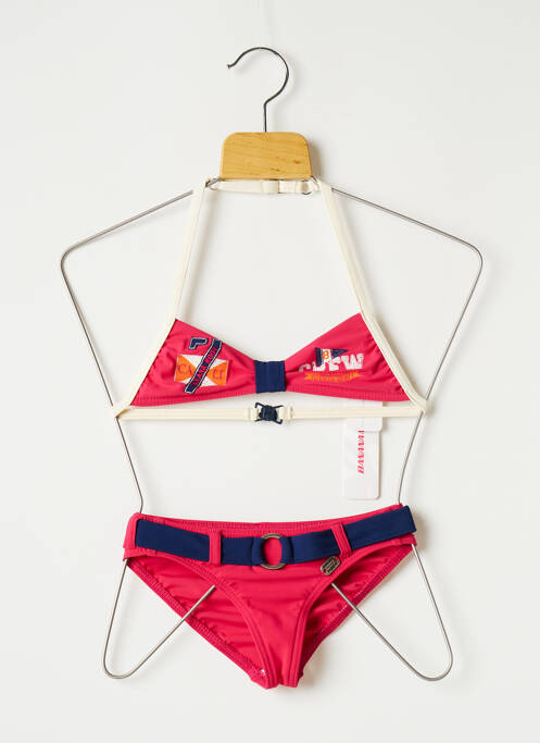 Costum de baie din două piese roz BANANA MOON fată