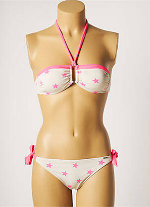 Costum de baie din două piese elasticitate top sutien modelat roz BANANA MOON femeie