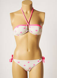 Costum de baie din două piese elasticitate top sutien modelat roz BANANA MOON femme