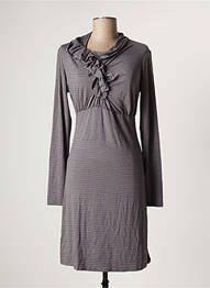 Rochie scurtă mâneci lungi mâneci lungi gri BOHEMIA femeie
