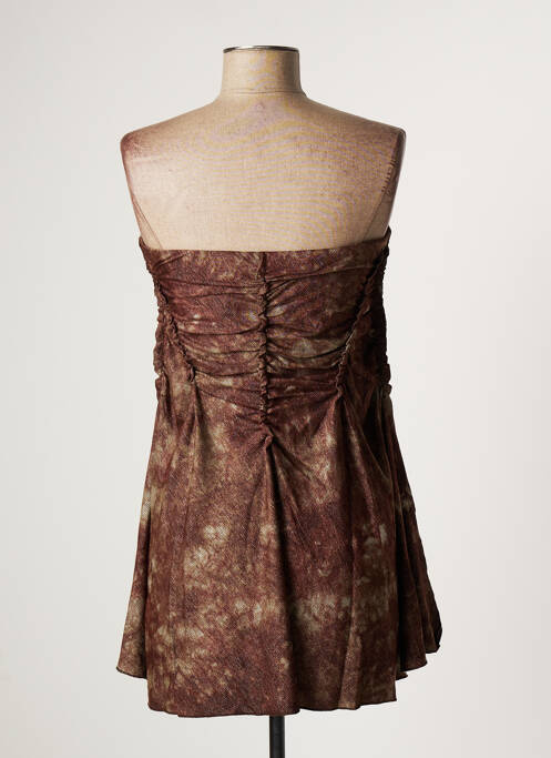 Tunică fără mâneci maro BOHEMIA femeie