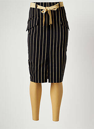 Fustă midi negru CRISTINA EFFE femeie