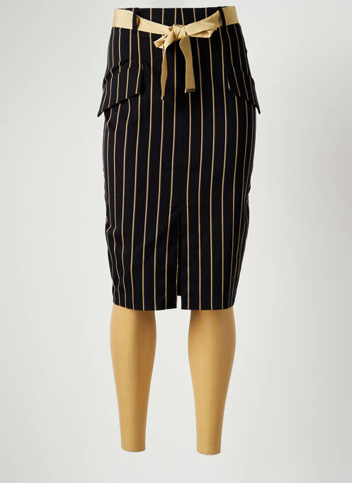 Fustă midi negru CRISTINA EFFE femeie