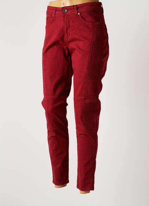 Pantalon slim roșu JENSEN femeie