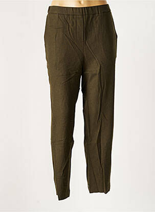 Pantalon drept elasticitate mărime normală verde DIEGA femeie