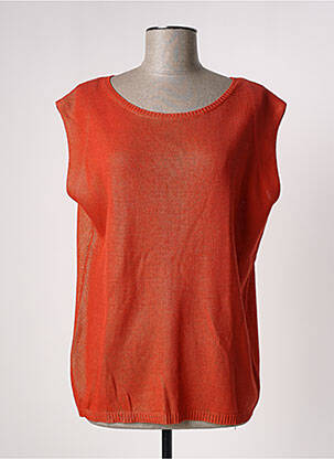 Pulover portocaliu MAJESTIC FILATURES femeie