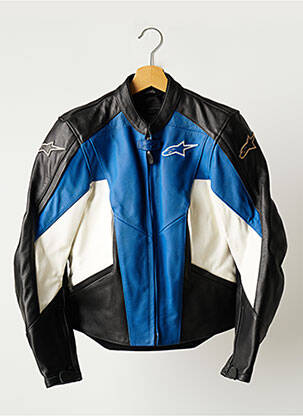 Geacă din piele albastru STELLA femeie