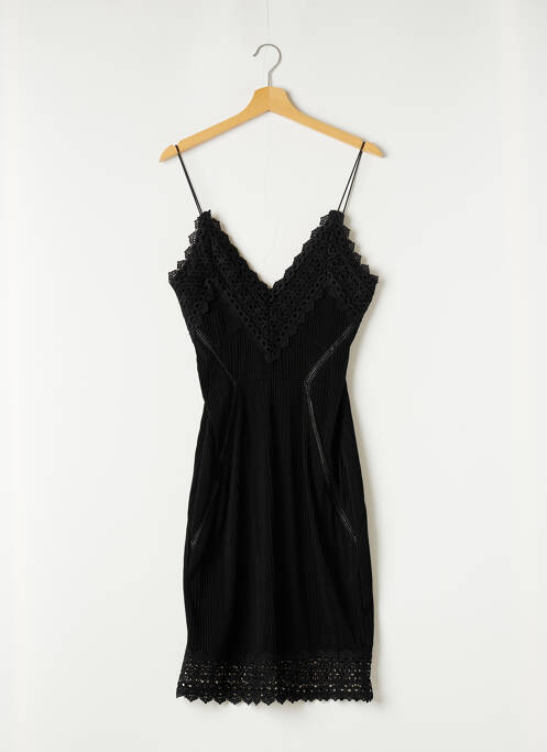 Rochie midi guler în v bretele subțiri negru AÉRYNE femme