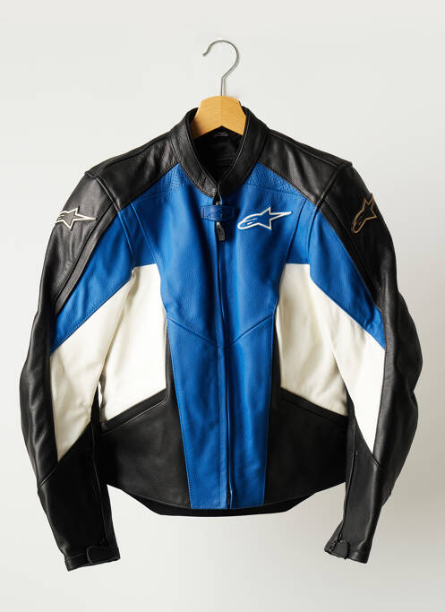 Geacă din piele albastru STELLA femeie