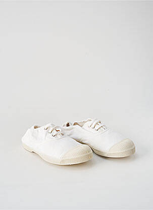Adidași țesătură pânză vârf rotund alb BENSIMON copil