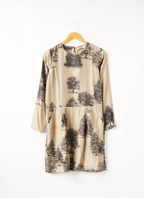 Rochie scurtă bej NICE THINGS femeie