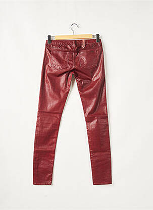 Pantalon slim talie joasă talie joasă roșu LE TEMPS DES CERISES femeie