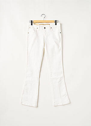 Blugi cu croială evazată alb WRANGLER femeie