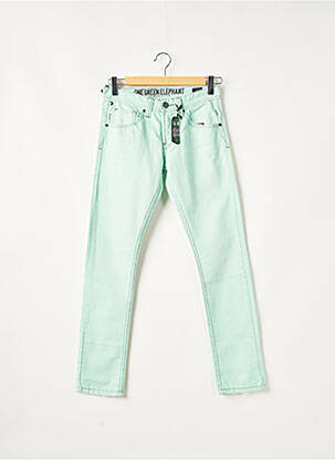 Pantalon 7/8 închidere cu fermoar sub clapetă cu nasturi mărime normală verde ONE GREEN ELEPHANT femeie